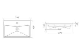 Тумба напольная Аквародос Элит 70 см с раковиной Elite ДСП/МДФ белый мат АР000040373