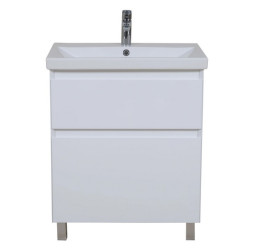 Тумба напольная Аквародос Элит 70 см с раковиной Elite ДСП/МДФ белый мат АР000040373