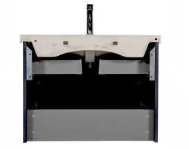 Тумба напольная Аквародос Элит 80 см с раковиной Elite ДСП/МДФ графит глянец АР000049086