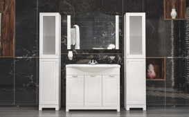 Тумба напольная Аквародос Классик 2019 100 см с раковиной Lila ДСП/МДФ белый АР000080962