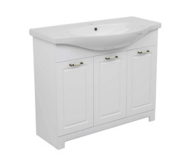 Тумба напольная Аквародос Классик 2019 100 см с раковиной Lila ДСП/МДФ белый АР000080962