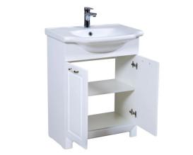 Тумба для підлоги Аквародос Класик 2019 65 см з раковиною New Klasik ДСП/МДФ білий АР000040322