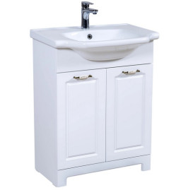 Тумба для підлоги Аквародос Класик 2019 65 см з раковиною New Klasik ДСП/МДФ білий АР000040322