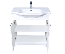 Тумба для підлоги Аквародос Класик 2019 80 см з раковиною New Klasik ДСП/МДФ білий АР000040323