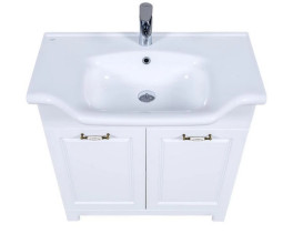 Тумба для підлоги Аквародос Класик 2019 80 см з раковиною New Klasik ДСП/МДФ білий АР000040323