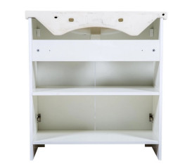 Тумба для підлоги Аквародос Класик 2019 80 см з раковиною New Klasik ДСП/МДФ білий АР000040323