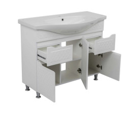 Тумба для підлоги Аквародос Родорс 100 см з раковиною Lila ДСП/МДФ білий АР000080960