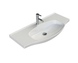 Тумба для підлоги Аквародос Родорс 100 см з раковиною Lila ДСП/МДФ білий АР000080960