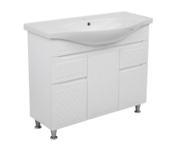 Тумба напольная Аквародос Родорс 100 см с раковиной Lila ДСП/МДФ белый АР000080960