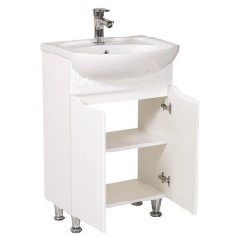 Тумба напольная Аквародос Родорс 55 см с раковиной Нова ДСП/МДФ белый АР000040360