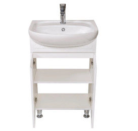 Тумба напольная Аквародос Родорс 55 см с раковиной Нова ДСП/МДФ белый АР000040360