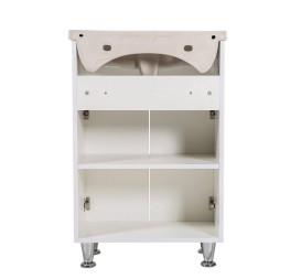 Тумба напольная Аквародос Родорс 55 см с раковиной Нова ДСП/МДФ белый АР000040360