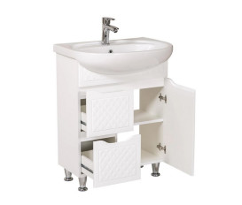 Тумба напольная Аквародос Родорс 65 см с раковиной Нова ДСП/МДФ белый АР000040361