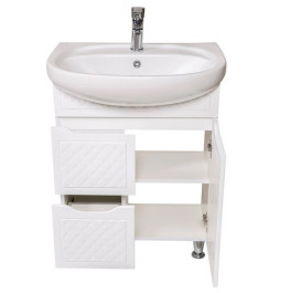 Тумба напольная Аквародос Родорс 65 см с раковиной Нова ДСП/МДФ белый АР000040361