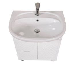 Тумба напольная Аквародос Родорс 65 см с раковиной Нова ДСП/МДФ белый АР000040361