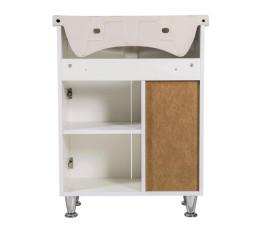 Тумба напольная Аквародос Родорс 65 см с раковиной Нова ДСП/МДФ белый АР000040361