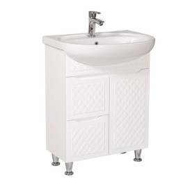 Тумба напольная Аквародос Родорс 65 см с раковиной Нова ДСП/МДФ белый АР000040361