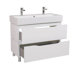 Тумба напольная Аквародос Венеция 100 см с раковиной Пинто ДСП/МДФ белый АР000040221