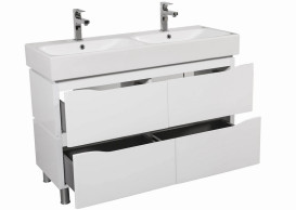 Тумба напольная Аквародос Венеция 120 см с раковиной Пинто ДСП/МДФ белый АР000042932