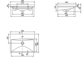 Тумба напольная Аквародос Венеция 60 см с раковиной Elite ДСП/МДФ белый АР000040214