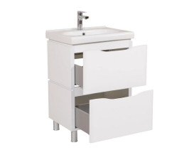 Тумба напольная Аквародос Венеция 60 см с раковиной City ДСП/МДФ белый АР000040218