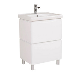 Тумба напольная Аквародос Венеция 60 см с раковиной City ДСП/МДФ белый АР000040218