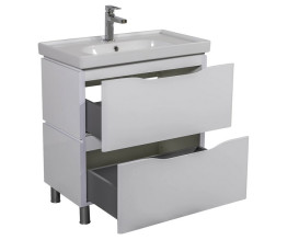 Тумба напольная Аквародос Венеция 80 см с раковиной Arya ДСП/МДФ белый АР000045238