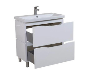 Тумба напольная Аквародос Венеция 80 см с раковиной Elite ДСП/МДФ белый АР000040215