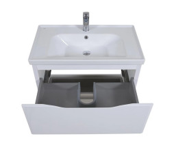 Тумба для підлоги Аквародос Венеція 80 см з раковиною Frame ДСП/МДФ білий АР000040217
