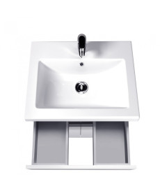 Тумба напольная Мойдодыр City White 60 с раковиной Como ДСП белый глянец 00-0008073