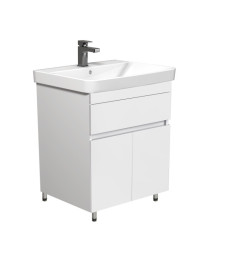 Тумба напольная Мойдодыр City White 70 с раковиной Vivace ДСП белый глянец 00-0008752