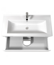 Тумба напольная Мойдодыр MoonShine 100 с раковиной Cosmo ДСП белый глянец 00-0008178