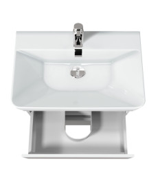 Тумба підлогова Мийдодір MoonShine 70 з раковиною Vivace ДСП білий глянець 00-0008751