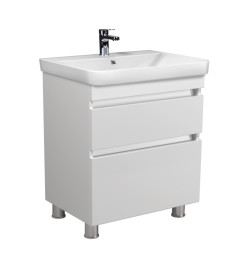 Тумба підлогова Мийдодір MoonShine 70 з раковиною Vivace ДСП білий глянець 00-0008751