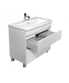 Тумба підлогова Мийдодір MoonShine 70 з раковиною Cosmo ДСП білий глянець 00-0008514