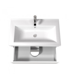 Тумба напольная Мойдодыр MoonShine 80 с раковиной Cosmo ДСП белый глянец 00-0008177