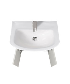 Тумба напольная Мойдодыр Nice Loft 60 с раковиной Proxy ДСП бетон/белый глянец 00-0008576