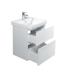 Тумба Мийдодир Палермо 50-U з раковиною Vivace ДСП/МДФ білий глянець 00-0009154