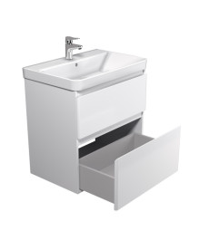 Тумба Мойдодыр Палермо 70-U с раковиной Vivace ДСП/МДФ белый глянец 00-0009155