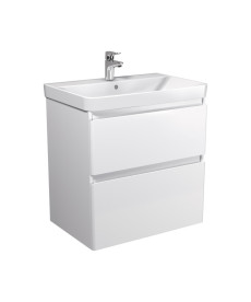 Тумба Мойдодыр Палермо 70-U с раковиной Vivace ДСП/МДФ белый глянец 00-0009155