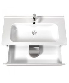 Тумба Мийдодір Палермо 90-U з раковиною Creavit  ID-90 ДСП/МДФ білий глянець 00-00004170