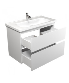 Тумба Мийдодір Палермо 90-U з раковиною Creavit  ID-90 ДСП/МДФ білий глянець 00-00004170