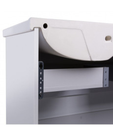 Тумба Мийдодір Палермо 90-U з раковиною Creavit  ID-90 ДСП/МДФ білий глянець 00-00004170