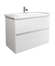 Тумба Мийдодір Палермо 90-U з раковиною Creavit  ID-90 ДСП/МДФ білий глянець 00-00004170