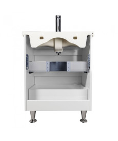 Тумба напольная Мойдодыр Prime 60 с раковиной Como ДСП/МДФ белый глянец 00-0006345