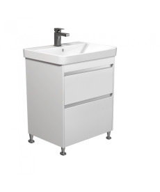 Тумба напольная Мойдодыр Prime 60 с раковиной Vivace ДСП/МДФ белый глянец 00-0008655