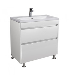 Тумба підлогова Мийдодір Prime 60 з раковиною Cosmo ДСП/МДФ білий глянець 00-0009147