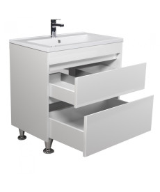 Тумба напольная Мойдодыр Prime 70 с раковиной Cosmo ДСП/МДФ белый глянец 00-0008147