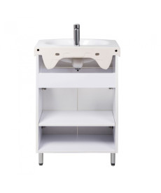 Тумба напольная Мойдодыр Temp 60 с раковиной Runa ДСП/МДФ белый глянец 00-0008564