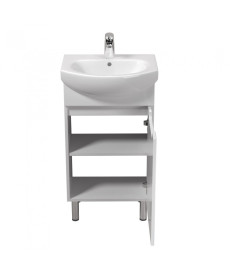 Тумба напольная Мойдодыр Tetris White 50 с раковиной Runa ДСП/МДФ белый глянец 00-0008036